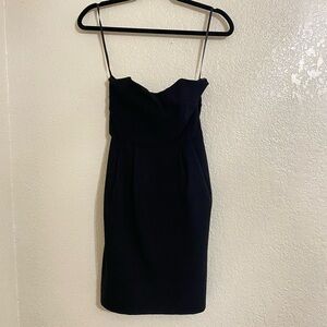 Diane Von Furstenberg Black Strapless Dress